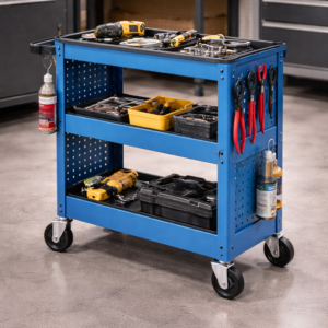 Industrial Series 3-Tier Utility Tool Cart